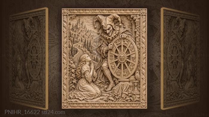 Prayer before the grinning jester 3d STL model