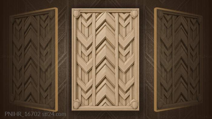 Abstract chevron dynamic flow pattern 3d STL model