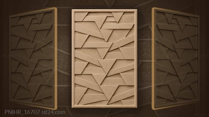 Angled trapezoids repeating in layers 3d STL model