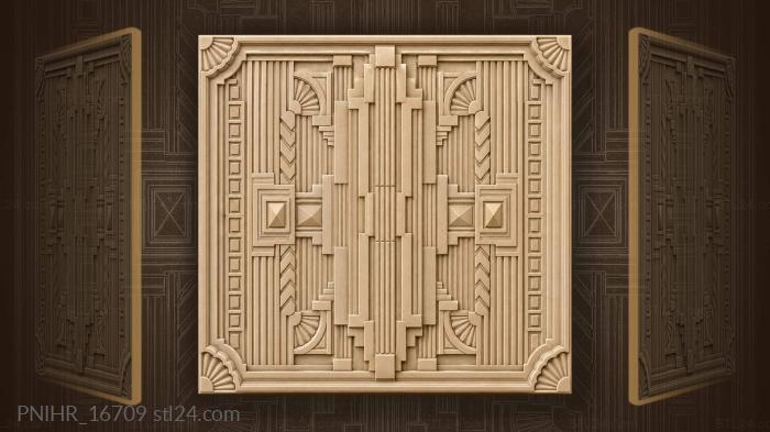 Geometric steps and layered motifs 3d STL model