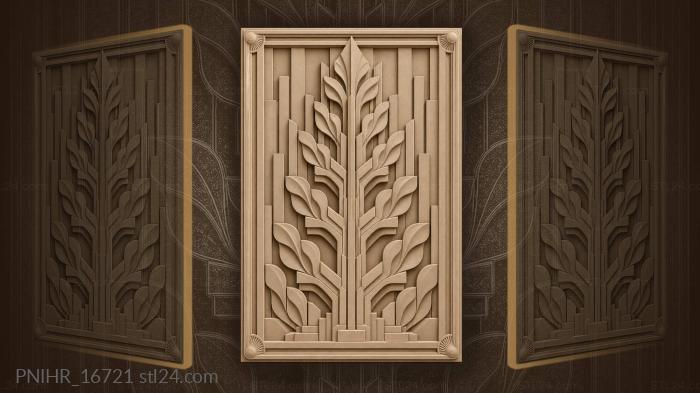 Geometric tree stepped design layers 3d STL model