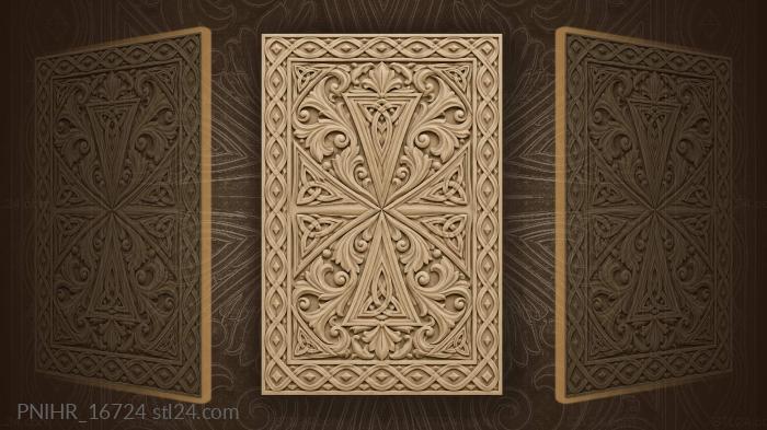 Abstract knotwork central convergence design 3d STL model