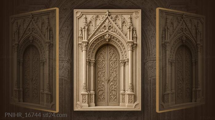 Ancient archway hidden courtyard entrance 3d STL model