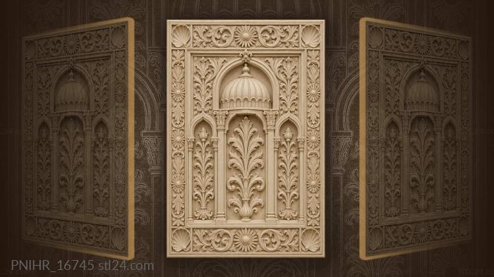 Dome in niche between smaller arches 3d STL model