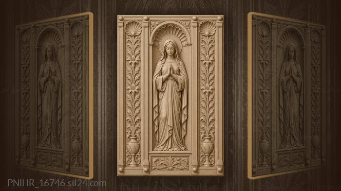 Prayer in arched alcove stillness 3d STL model