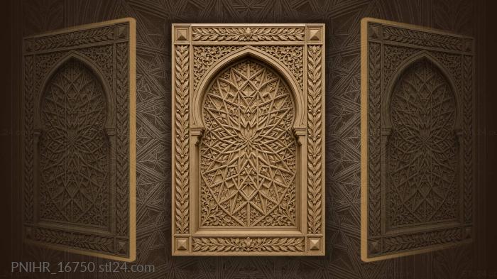Starburst in laurel wreath arch 3d STL model