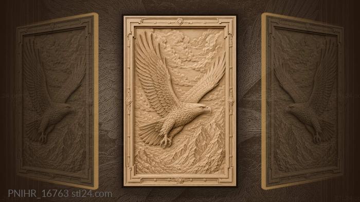 Soaring eagle majestic wings freedom 3d STL model