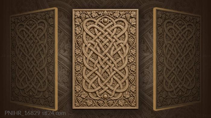 Woven bands with grapevines 3d STL model