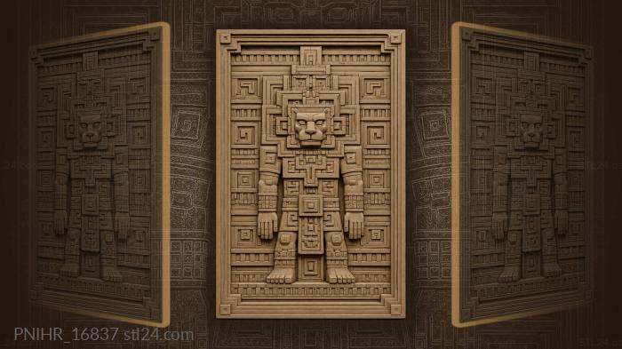 Geometric animal spirit ancient symbol 3d STL model