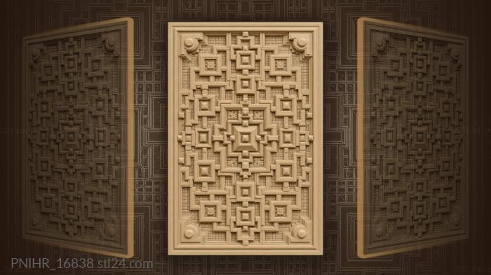 Squares nested one inside another 3d STL model