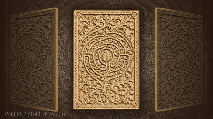 Foliage labyrinth with central leaf 3d STL model