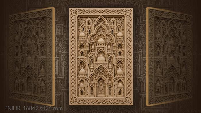 City built from arches and geometry 3d STL model