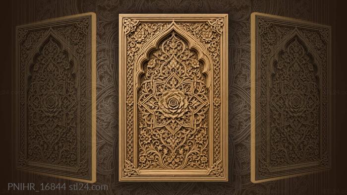 Rose arabesque floral geometric design 3d STL model