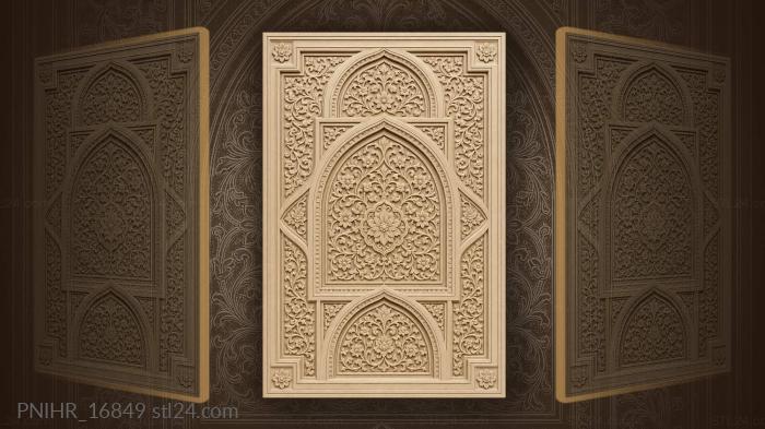 Floral arches geometric symmetry design 3d STL model