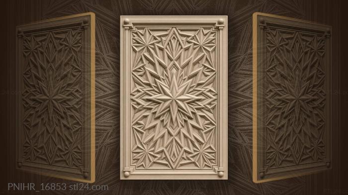 Geometric starburst symmetrical design artwork 3d STL model