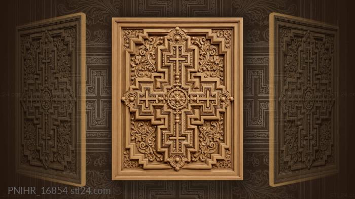 Geometric labyrinth vertical symmetry design 3d STL model