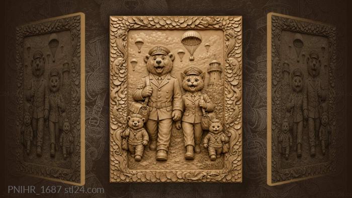 Military animal comrades adventure awaits 3d STL model