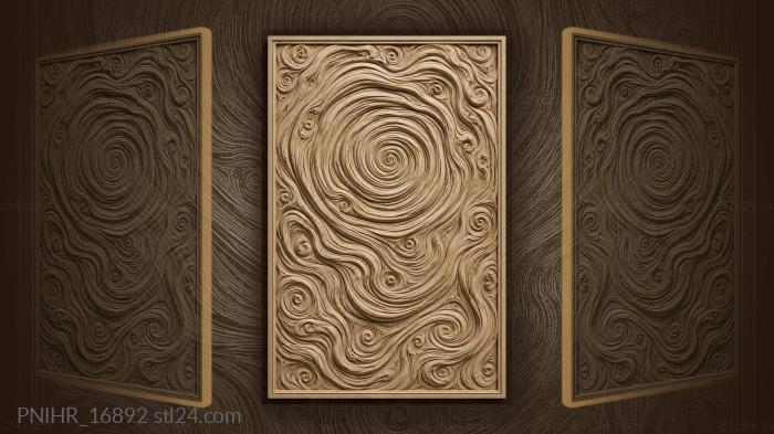 Tree rings pull into a vortex 3d STL model