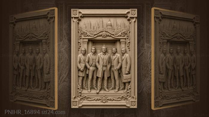City meeting important business men 3d STL model