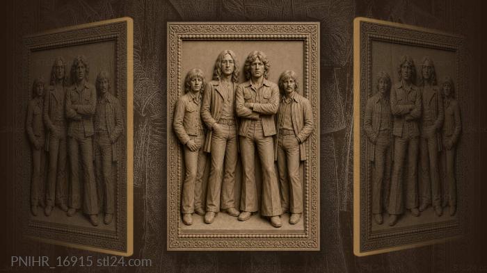 Rolling stones rock and roll portraits 3d STL model