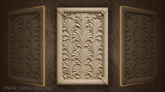 Stylized unfolding leaves symmetrical pattern 3d STL model