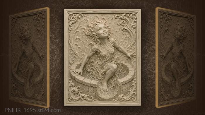 Well spirit rising from stone 3d STL model