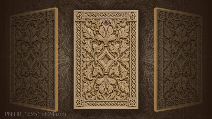 Celtic leaves geometric ribbon border 3d STL model