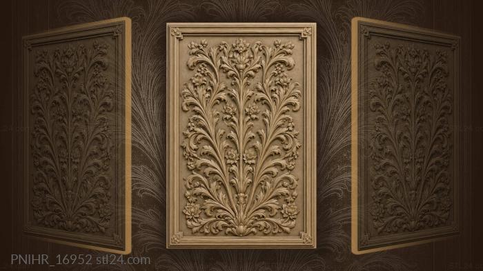 Rising foliage with floral accents 3d STL model