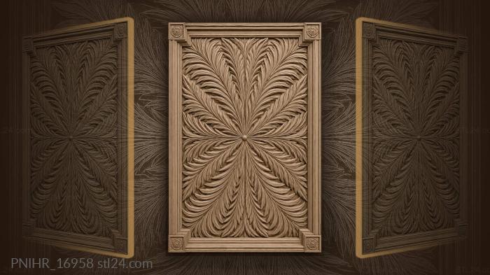 Palm leaves radiating symmetry elegance 3d STL model