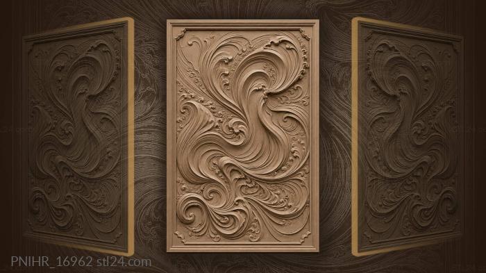 Flowing currents abstract water design 3d STL model