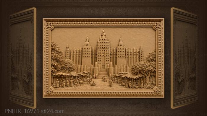 Djenné mosque majestic african landmark 3d STL model