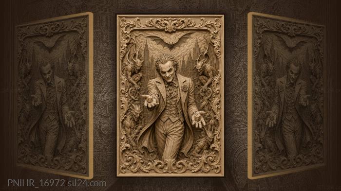Joker’s gamble in gotham night 3d STL model