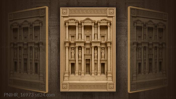 Celsus library ancient architectural wonder 3d STL model