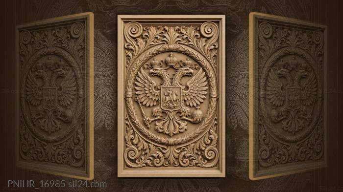 Sovereign eagle grips regalia among branches 3d STL model