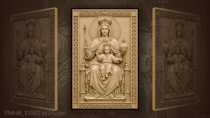 Enthroned queen with sceptre and orb 3d STL model