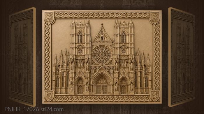 Westminster abbey gothic architecture detail 3d STL model