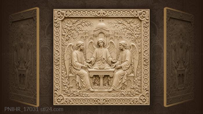 Angels at table divine conversation 3d STL model