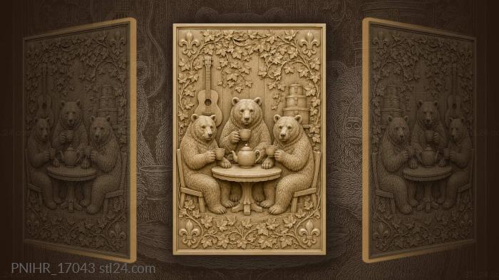 Tea canisters and a hanging guitar 3d STL model