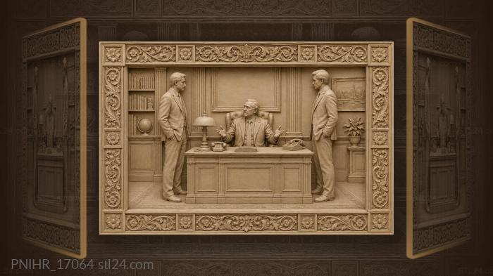 Business meeting with senior executive 3d STL model