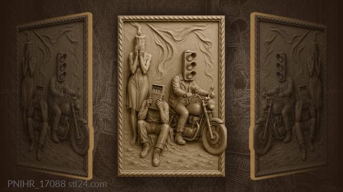 Lost souls surreal motorcycle dream 3d STL model