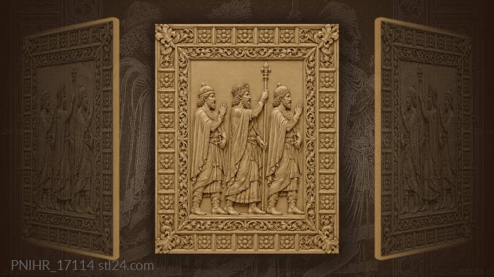 Royal procession with loyal guards 3d STL model