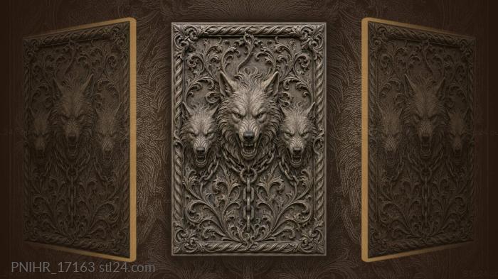 Chain around the middle wolf neck 3d STL model