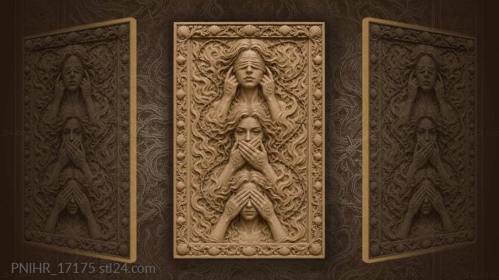 Hidden faces money barbed wire 3d STL model
