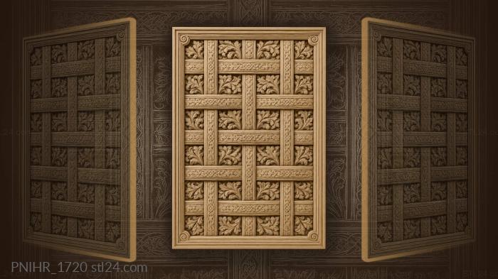 Woven basket texture repeating pattern 3d STL model