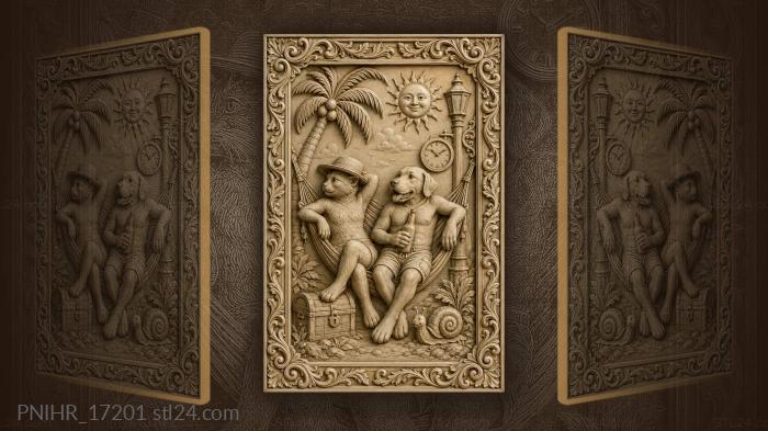 Lazy summer day with friends 3d STL model
