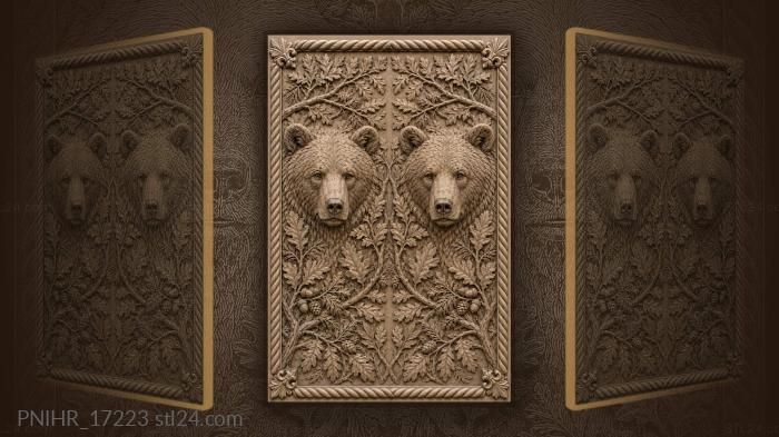 Muzzles looking out of dense foliage 3d STL model