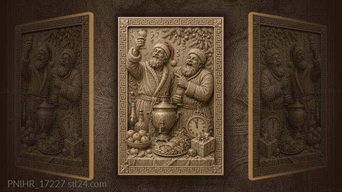 New year’s toast joyful company 3d STL model