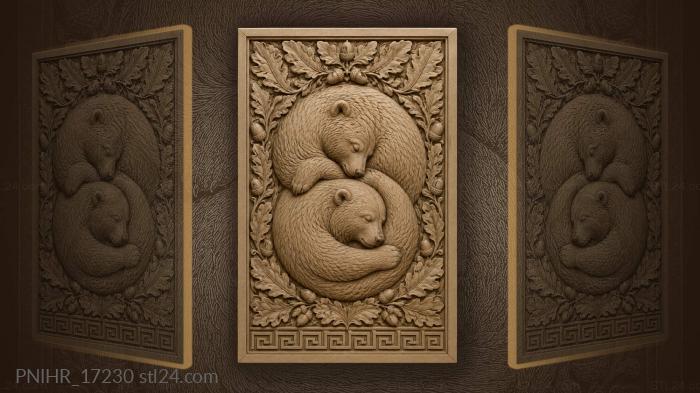 Embraced within a yin yang circle 3d STL model