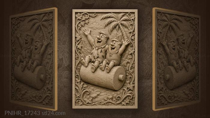 Fred and barney rolling fun times 3d STL model