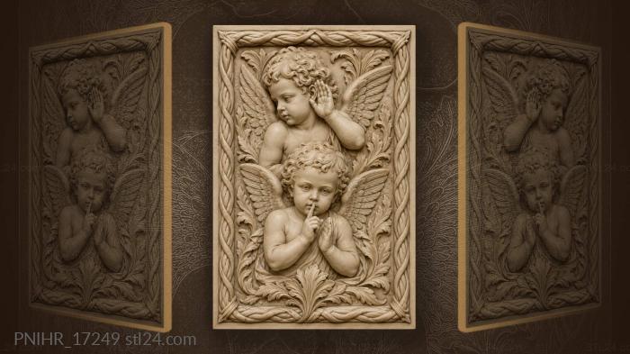 Secret whispers among angels foliage 3d STL model